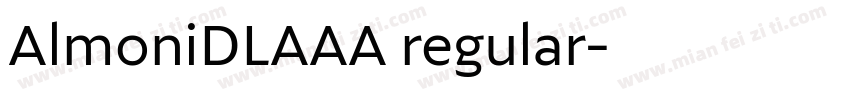AlmoniDLAAA regular字体转换